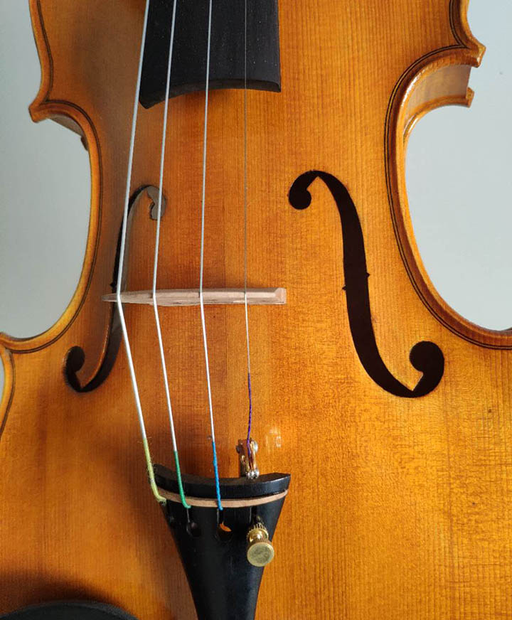 川料獨板虎紋楓4/4小提琴