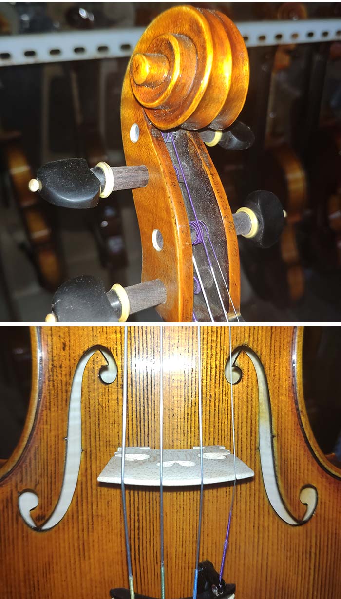 虎紋楓歐料演奏級小提琴-zd04