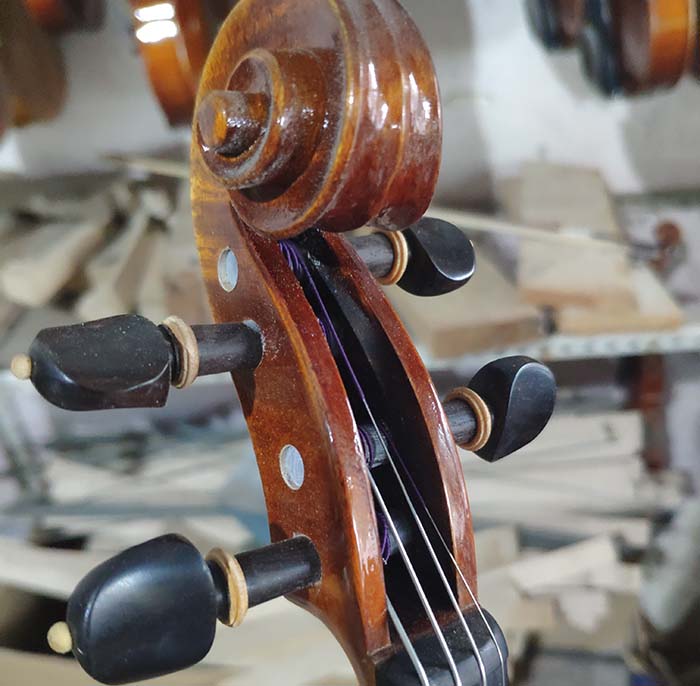 歐料虎紋楓成人演奏琴-zy01