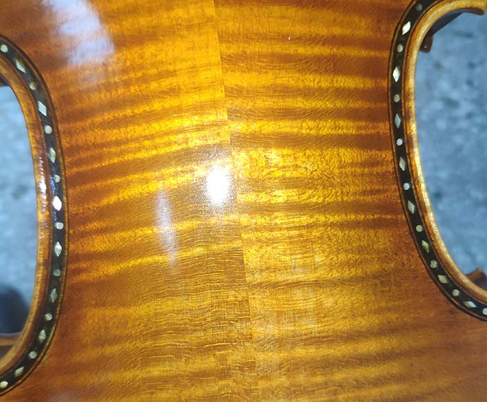 雕花鑲嵌歐料小提琴-zy08