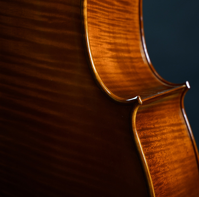 亮面蜂蜜色4/4手工大提琴