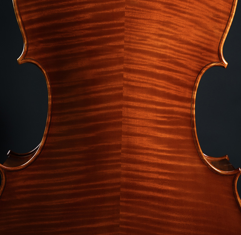 亮面蜂蜜色4/4手工大提琴
